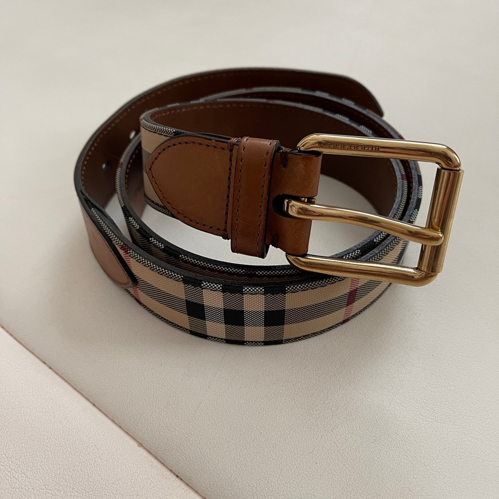 Burberry men’s horseferry check belt
